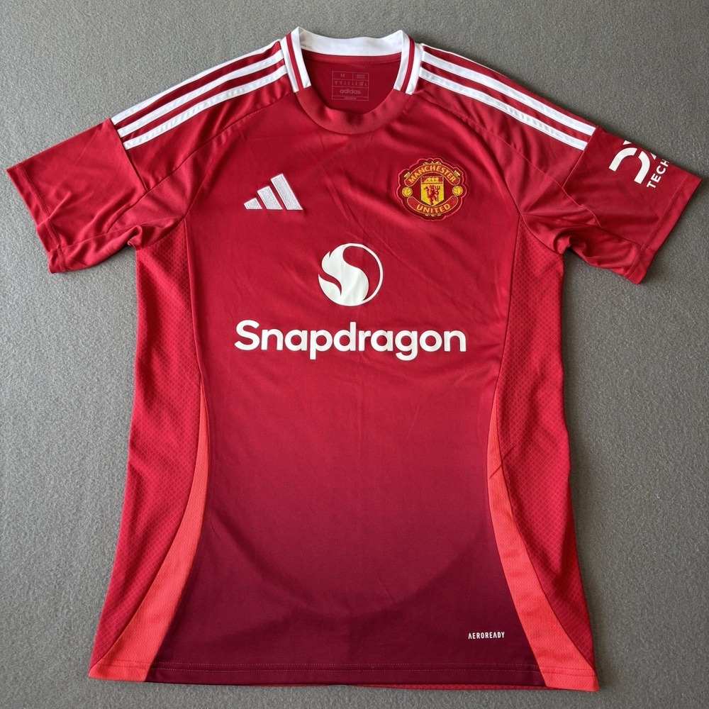 Official Adidas Manchester United 24/25 Home Jersey IU1397 Mens M Soccer FIFA